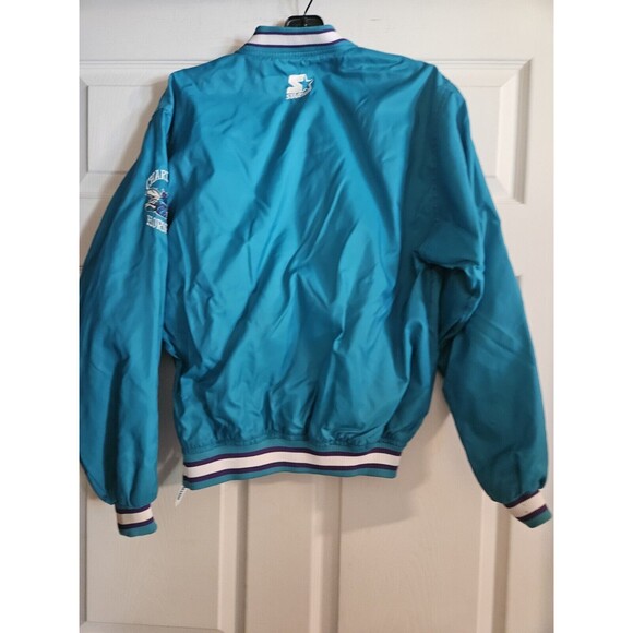 vintage 90s charlotte hornets starter windbreaker jacket Large See Measurements - Picture 9 of 11